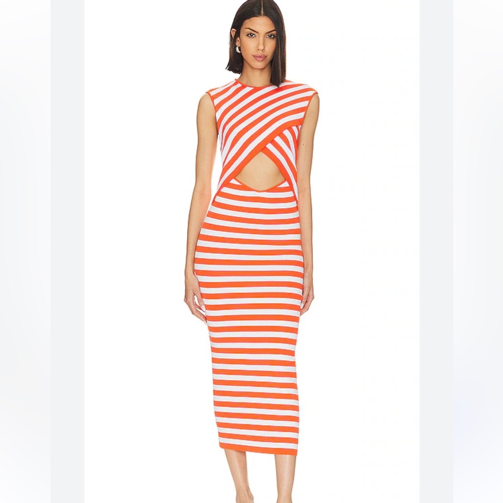L’Academie Cut Out Bodycon Midi Dress Size M